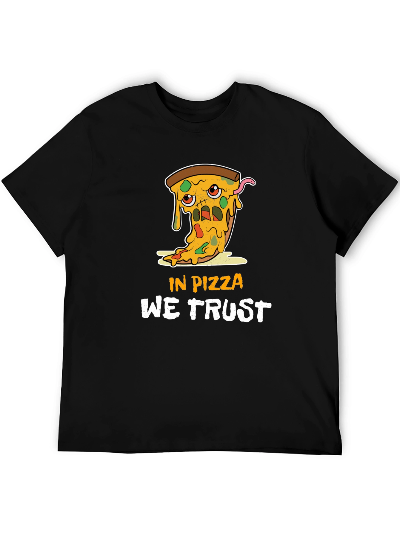In Pizza We Trust Graphic Tee - Funny Foodie T-Shirt