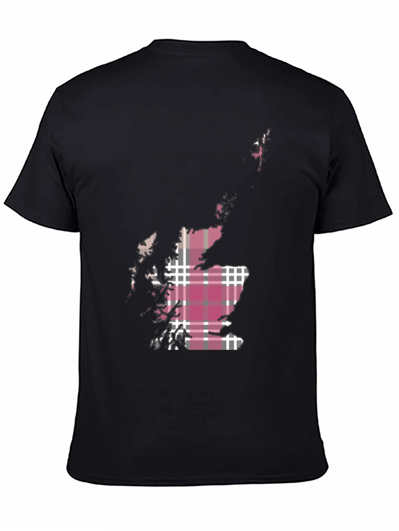 Scotland Map Tartan T-Shirt