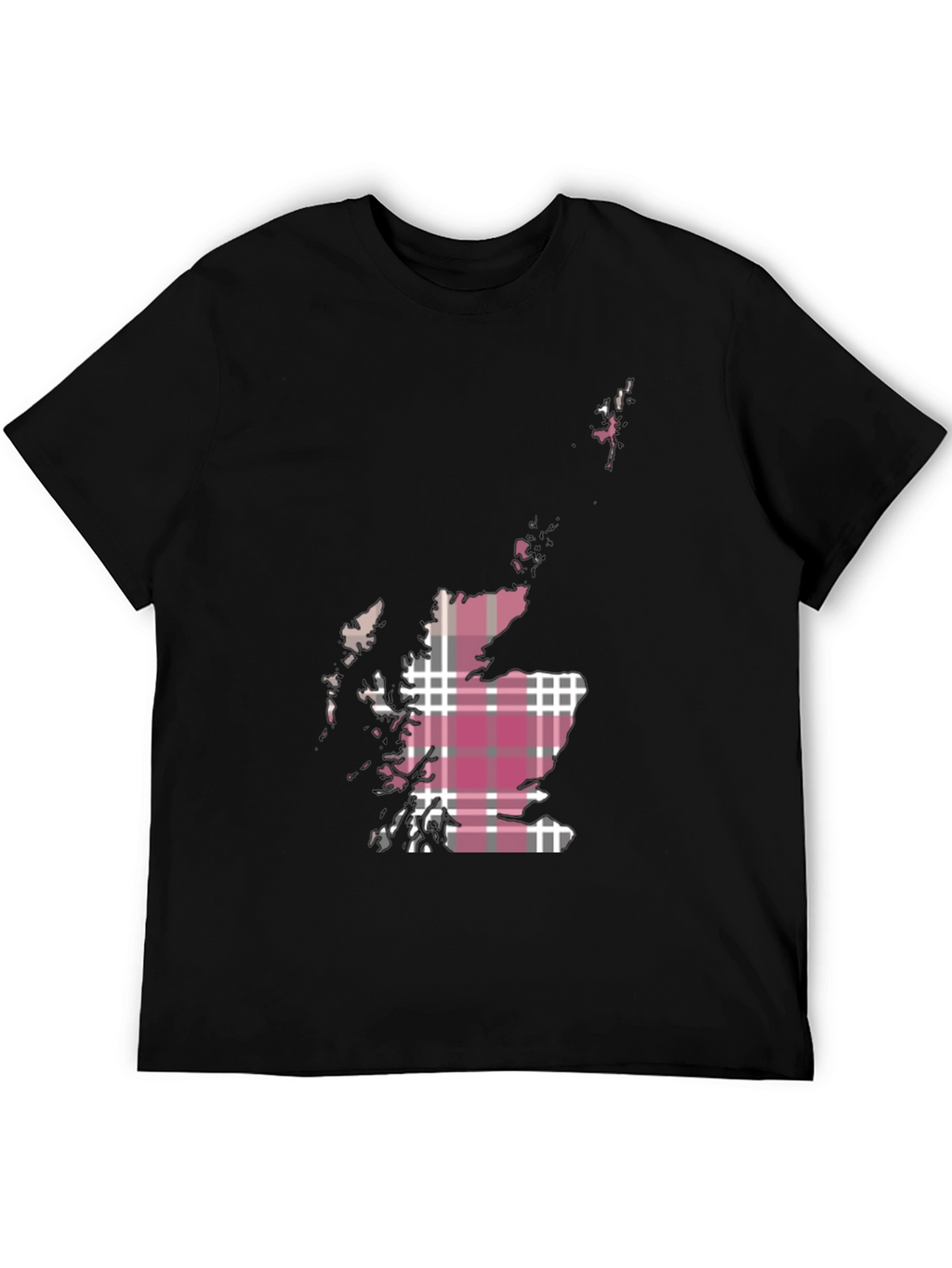 Scotland Map Tartan T-Shirt
