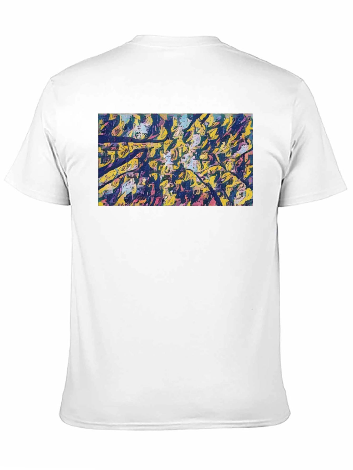 Abstract Art Tee - Modern Black Cotton T-Shirt