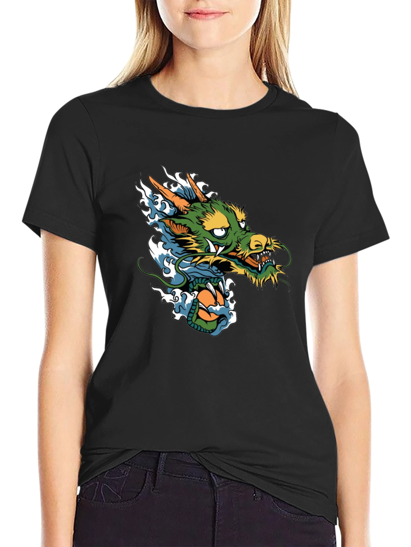 Dragon Graphic T-Shirt - Black