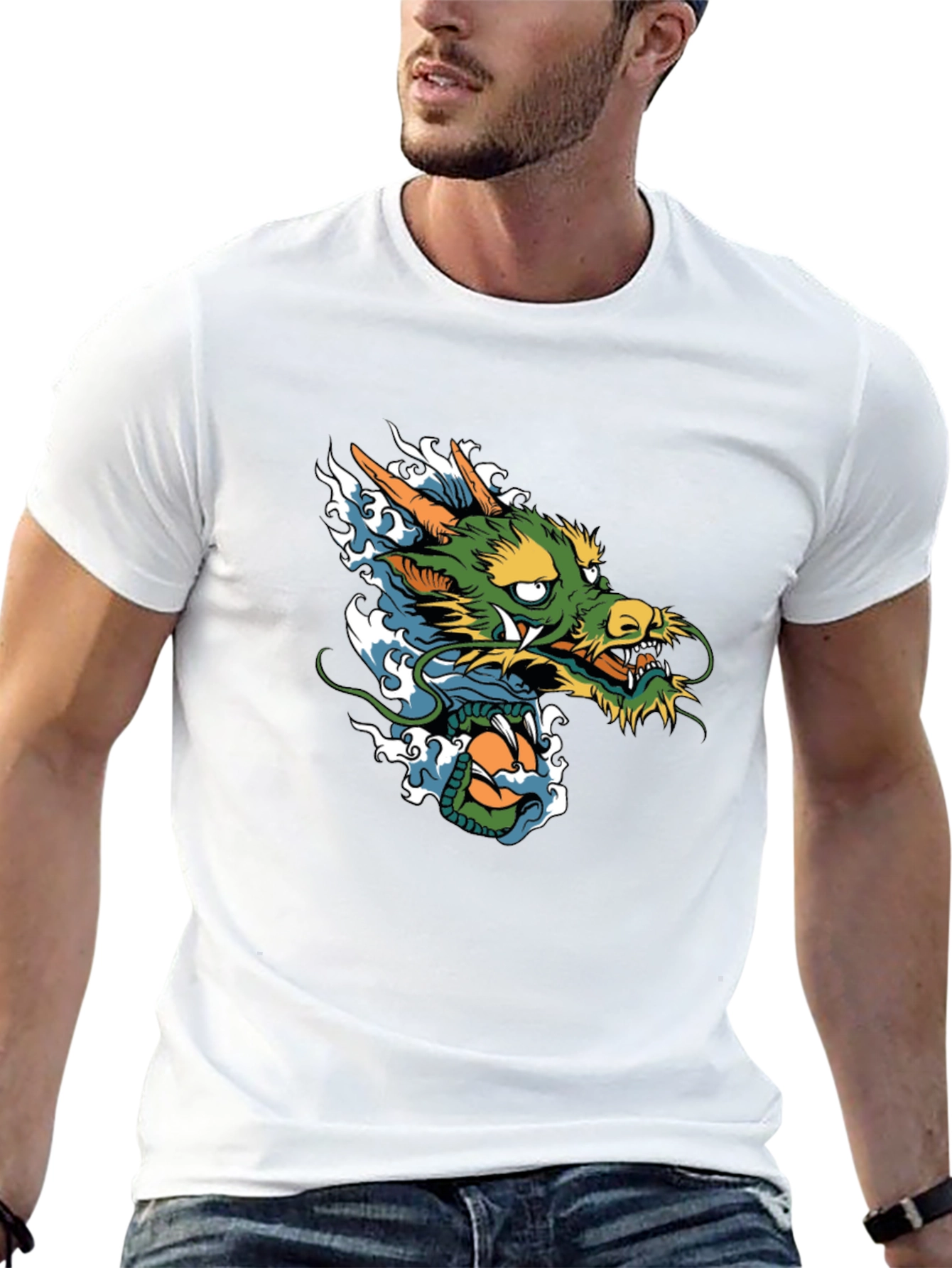 Dragon Graphic T-Shirt - Black