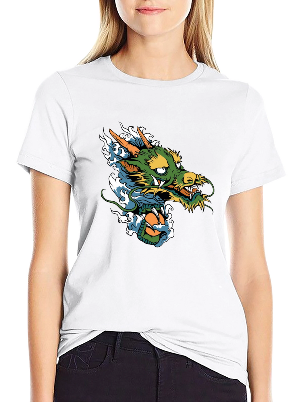 Dragon Graphic T-Shirt - Black