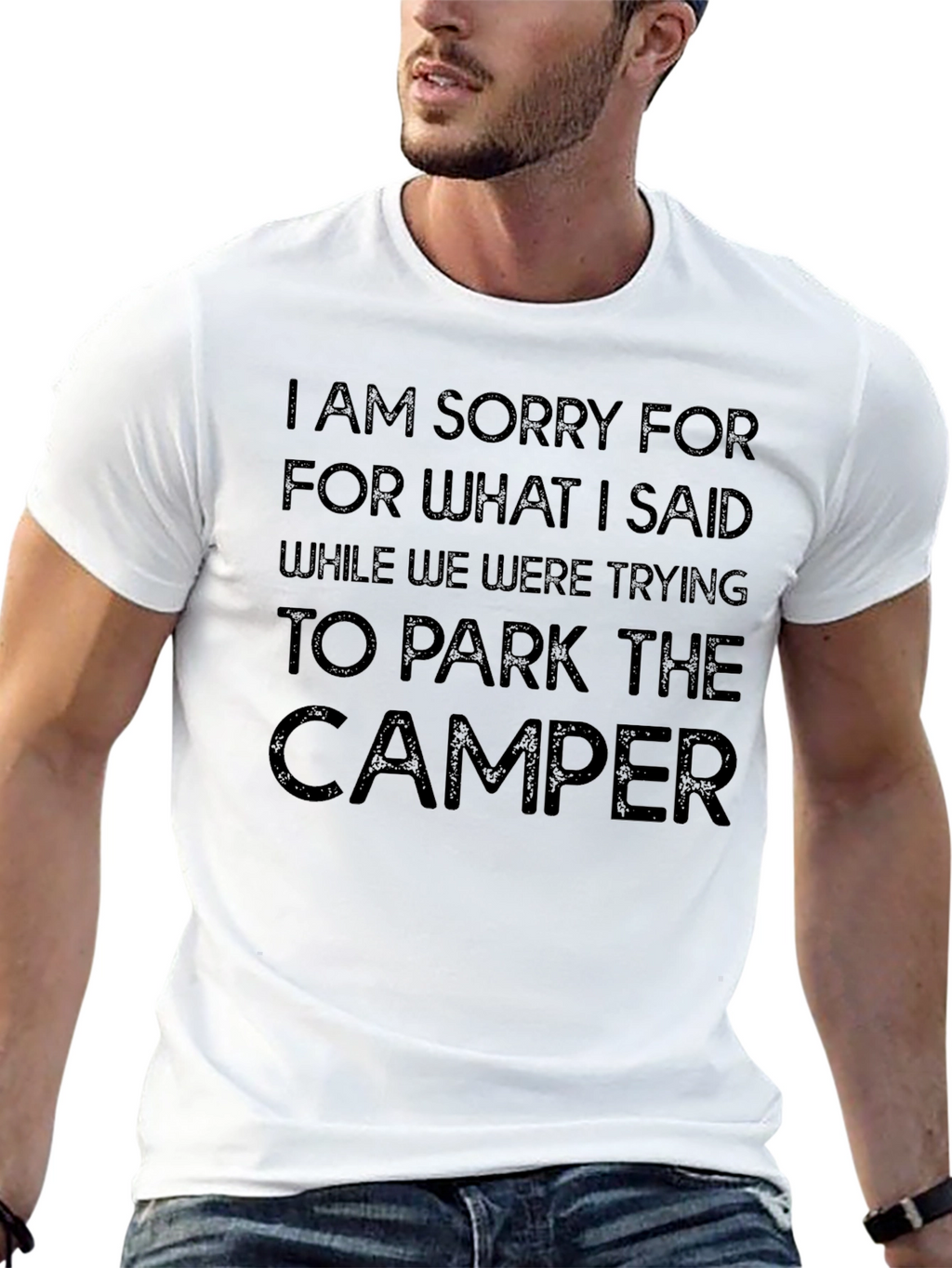 Funny Camper Parking Apology T-Shirt