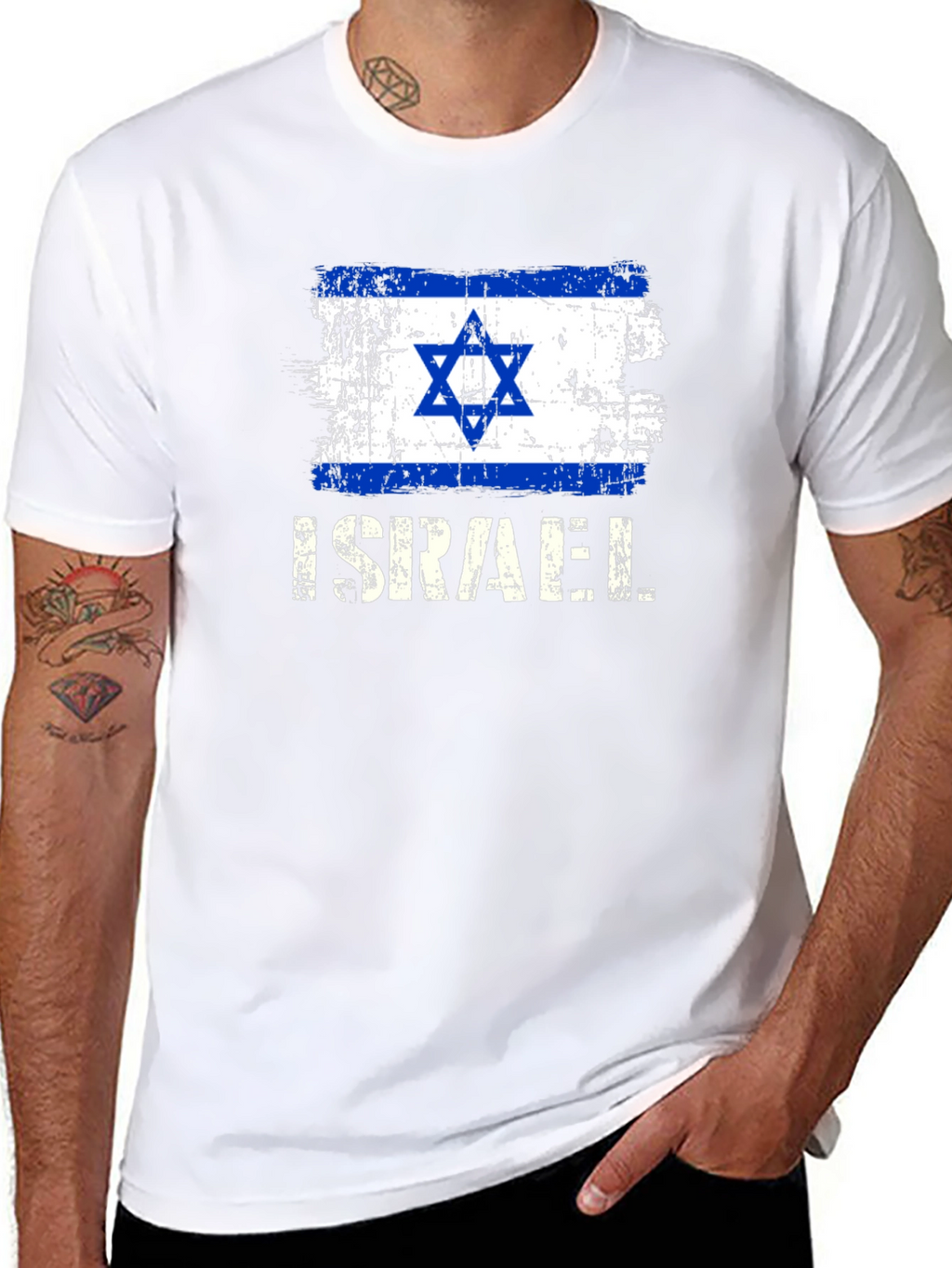 Distressed Israel Flag T-Shirt