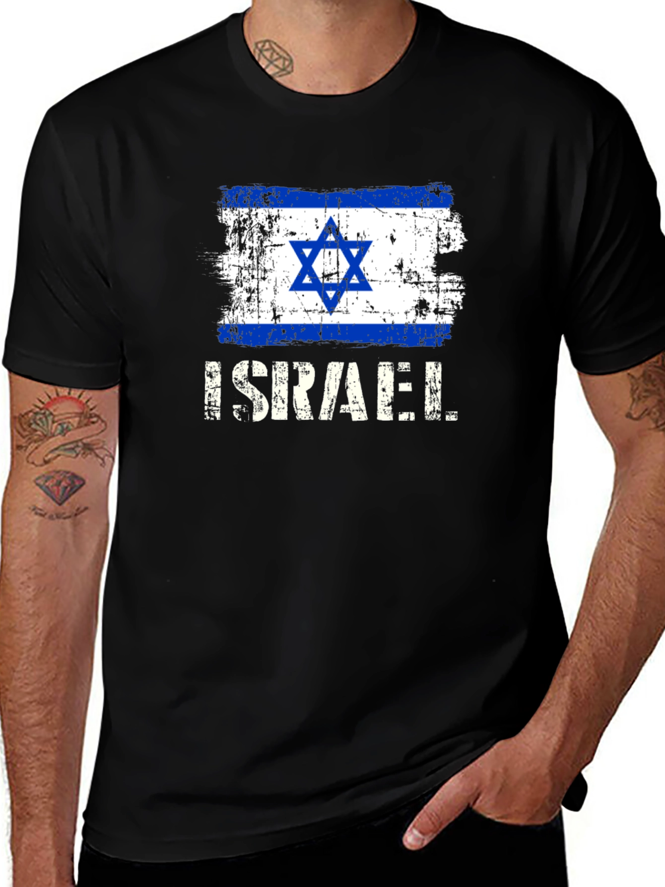 Distressed Israel Flag T-Shirt