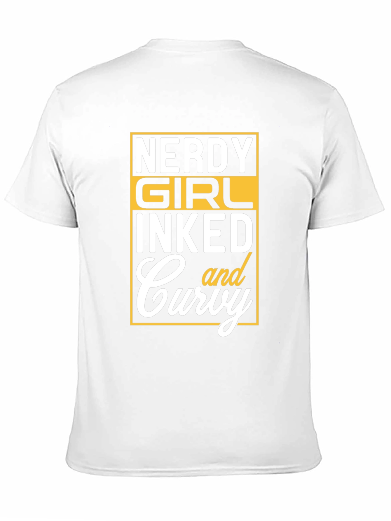 Nerdy Girl Inked and Curvy Graphic Tee - Black