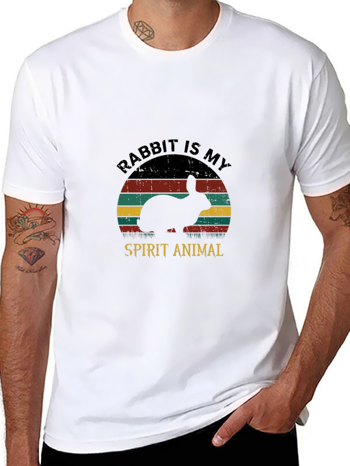 Rabbit Spirit Animal Graphic Tee