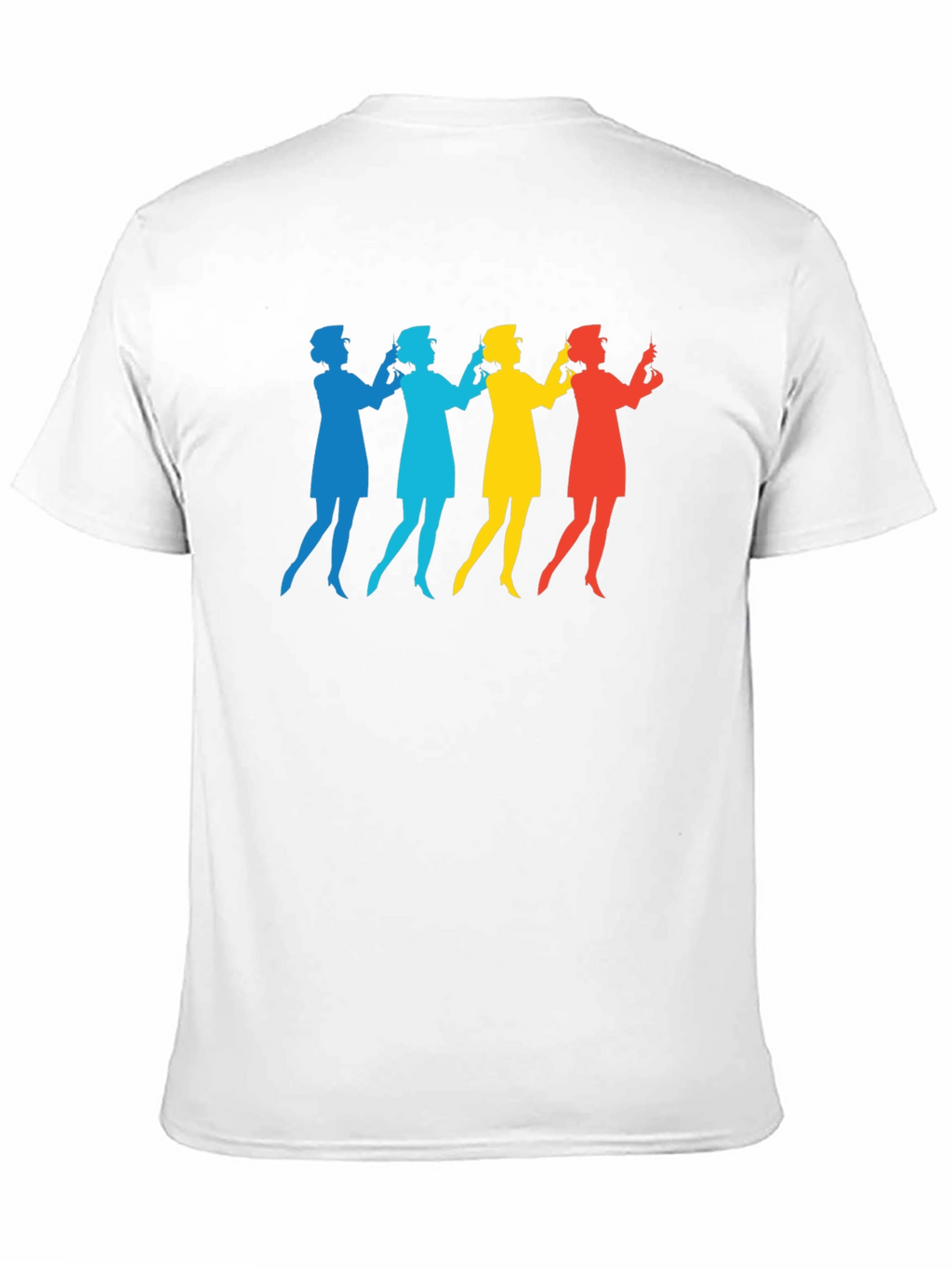 Retro Nurse Silhouette Graphic T-Shirt