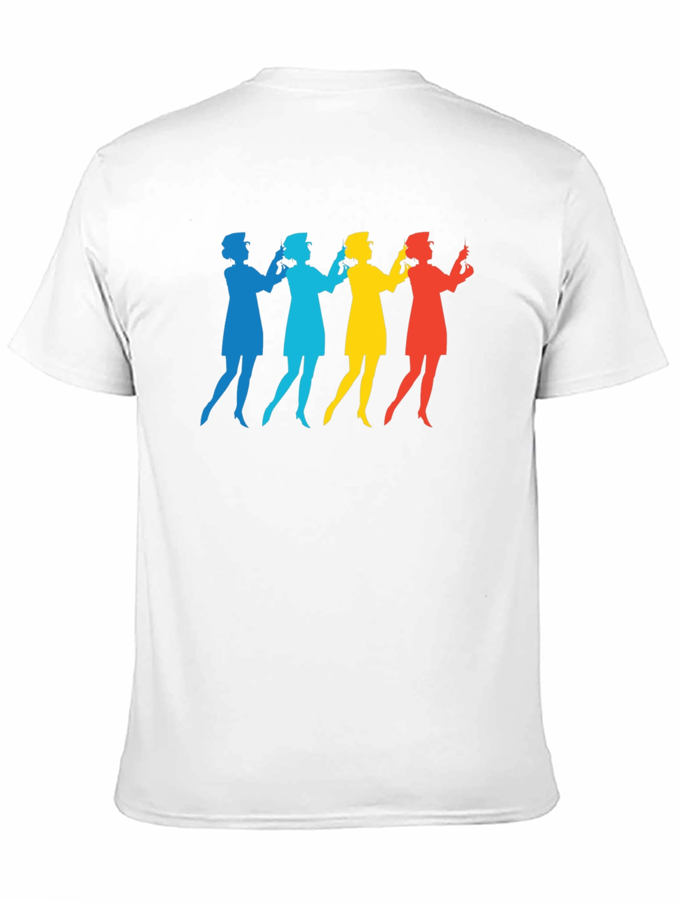 Retro Nurse Silhouette Graphic T-Shirt