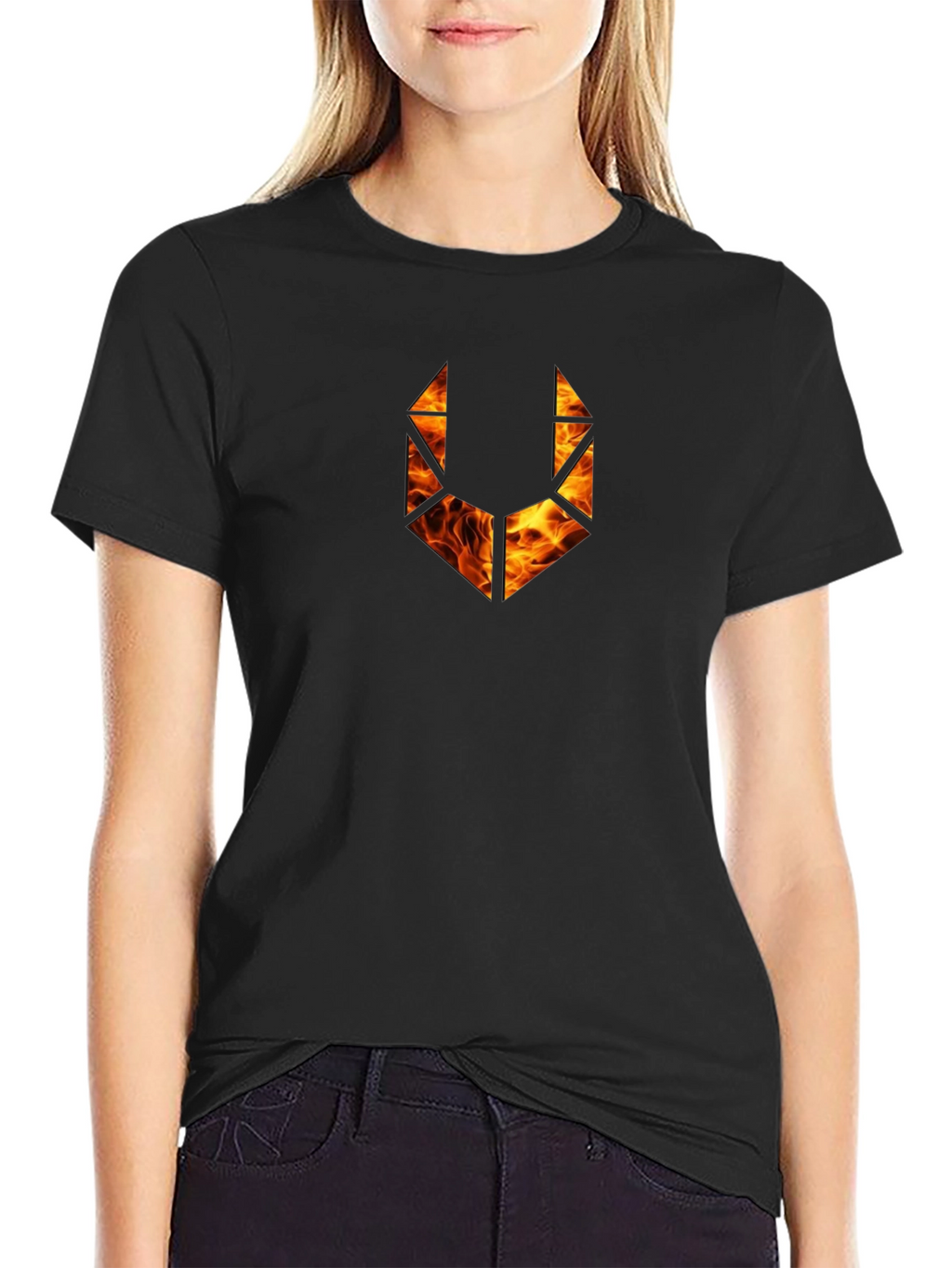 Fiery Logo Black T-Shirt