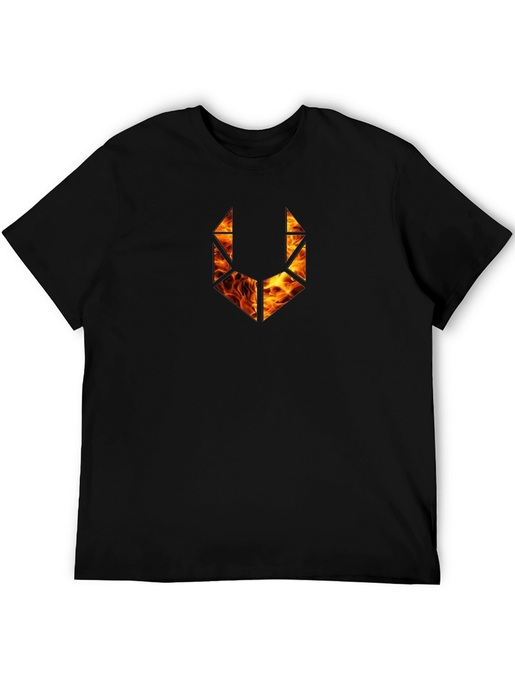 Fiery Logo Black T-Shirt