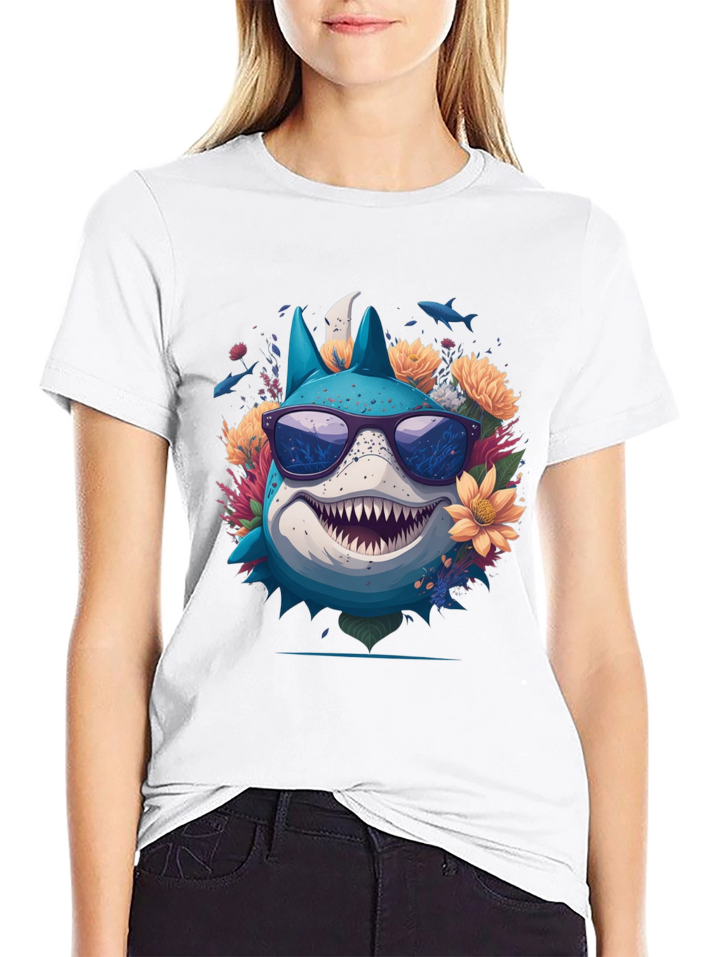 Cool Shark in Sunglasses T-Shirt