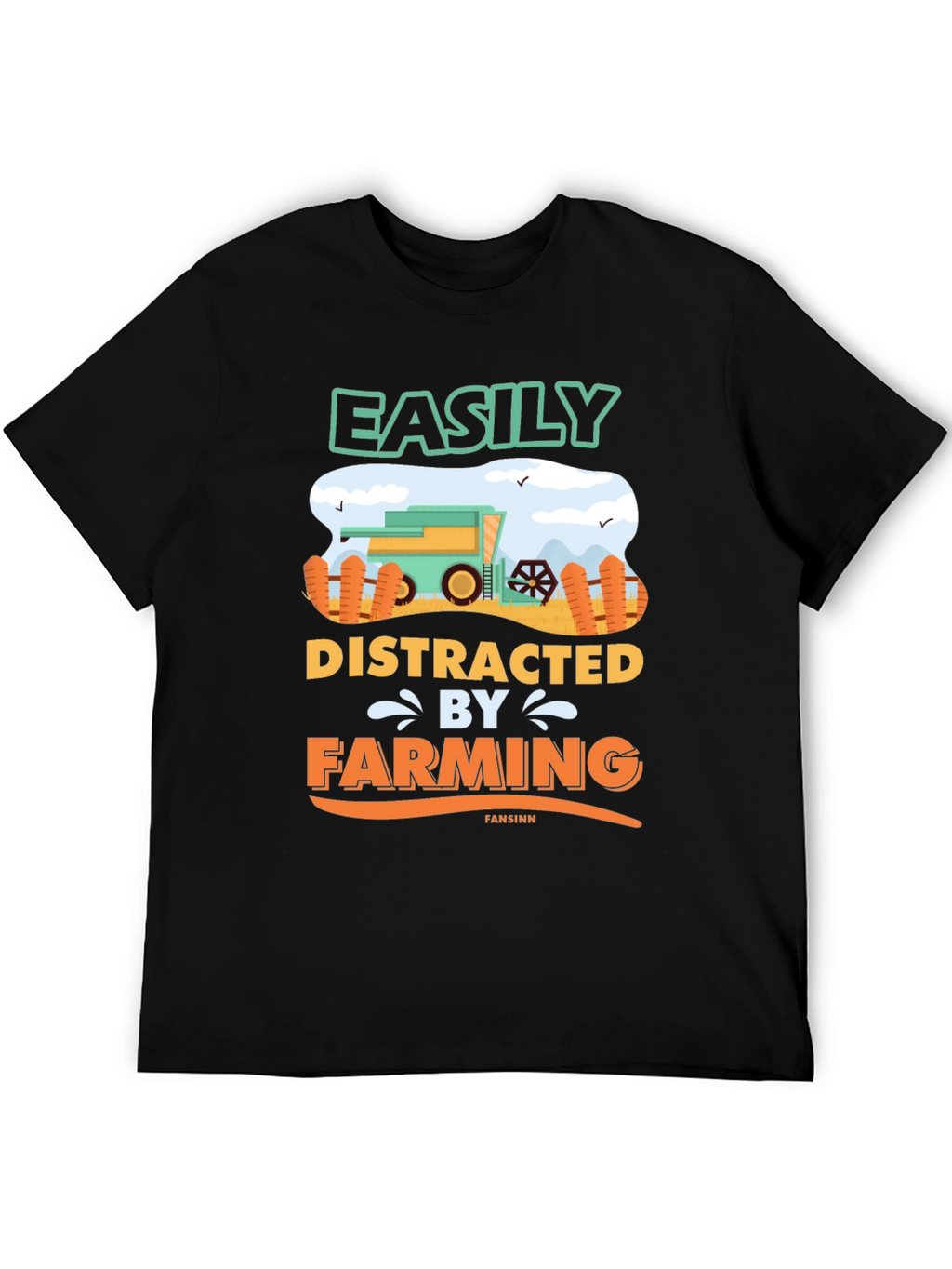 Easily Distracted By Farming T-Shirt