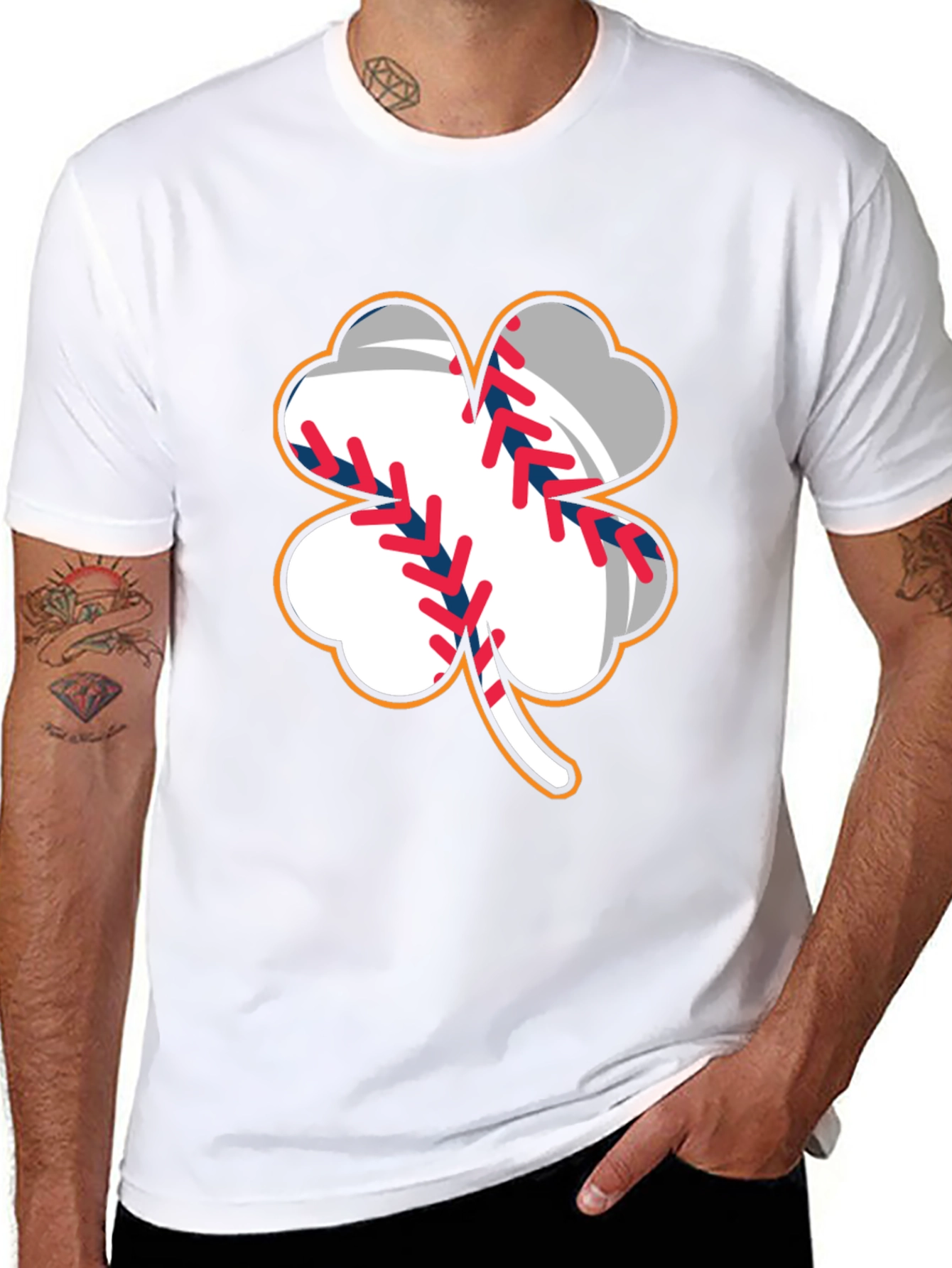 Baseball Shamrock T-Shirt St. Patricks Day