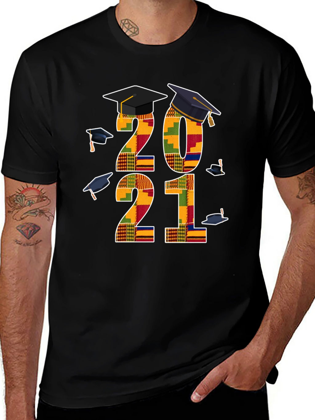 Graduation 2021 Kente Cloth T-Shirt