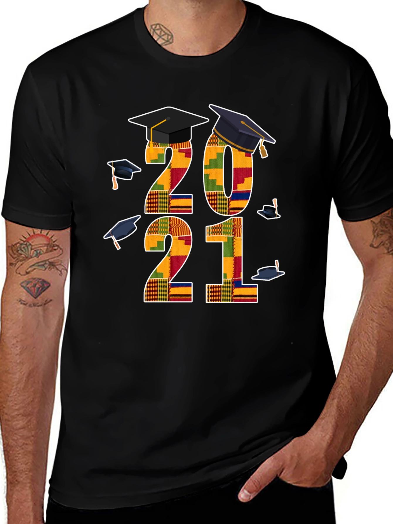 Graduation 2021 Kente Cloth T-Shirt