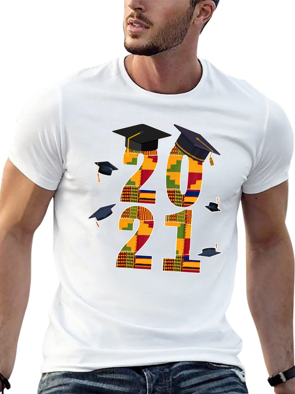 Graduation 2021 Kente Cloth T-Shirt