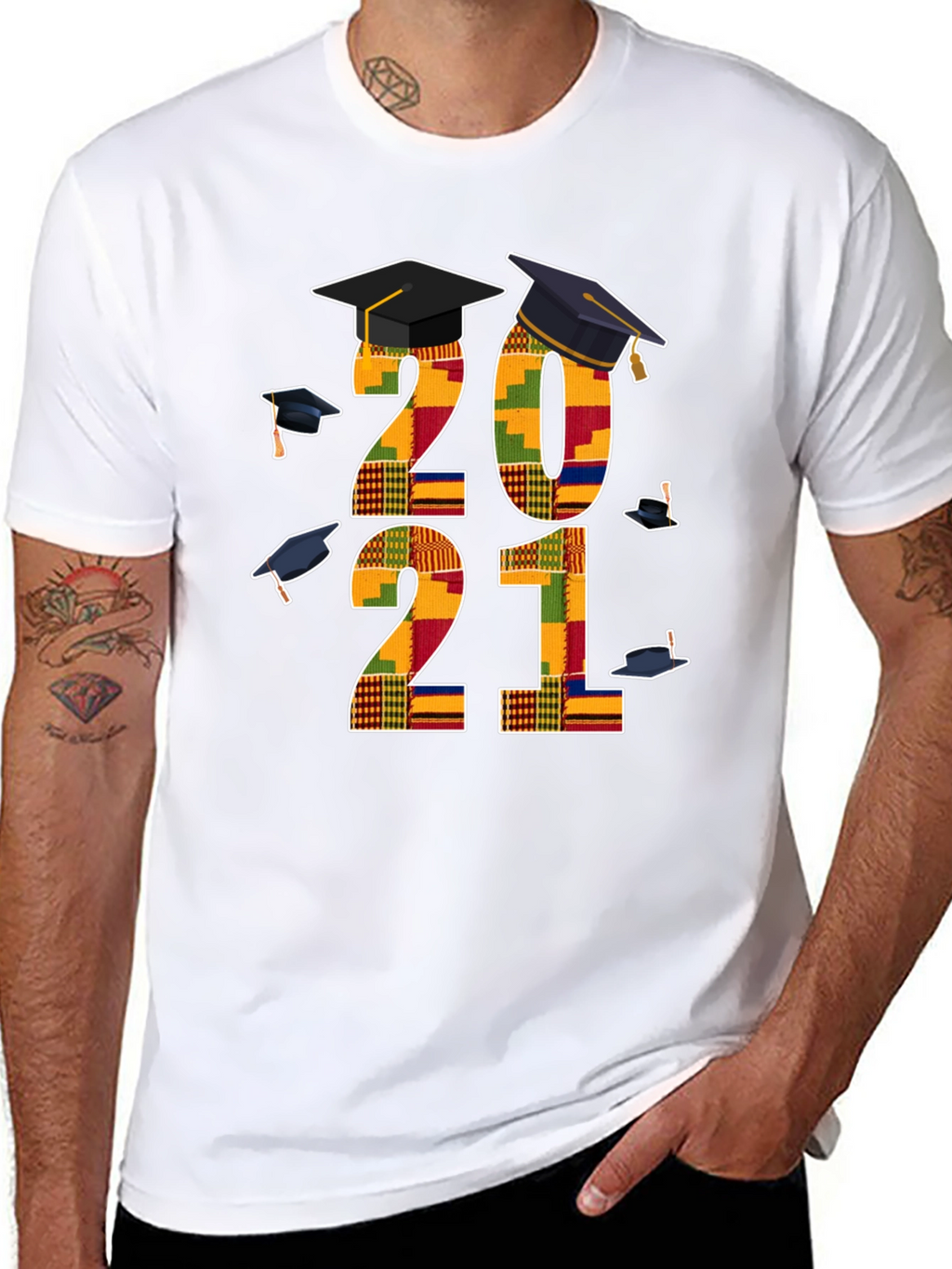 Graduation 2021 Kente Cloth T-Shirt