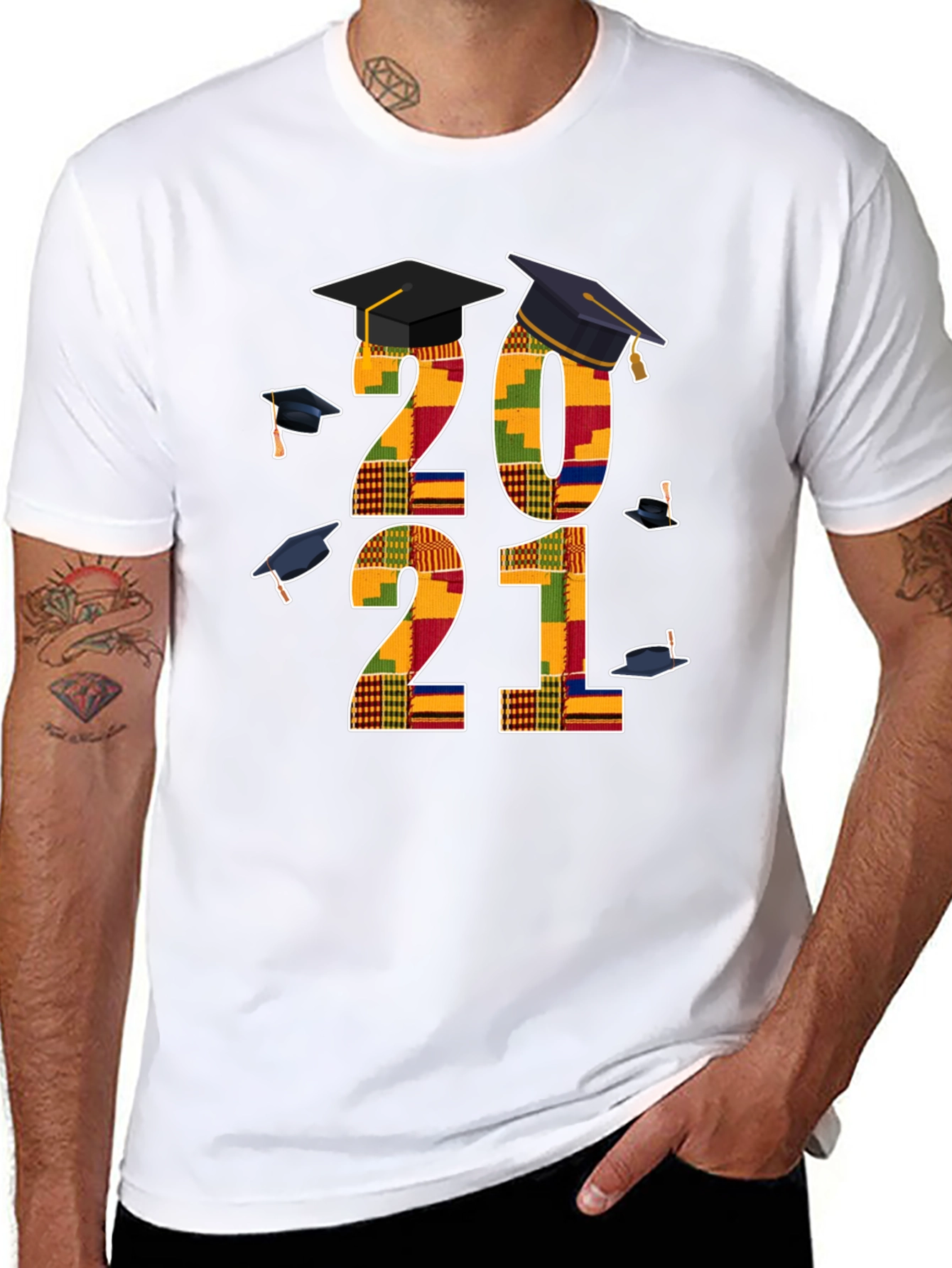Graduation 2021 Kente Cloth T-Shirt