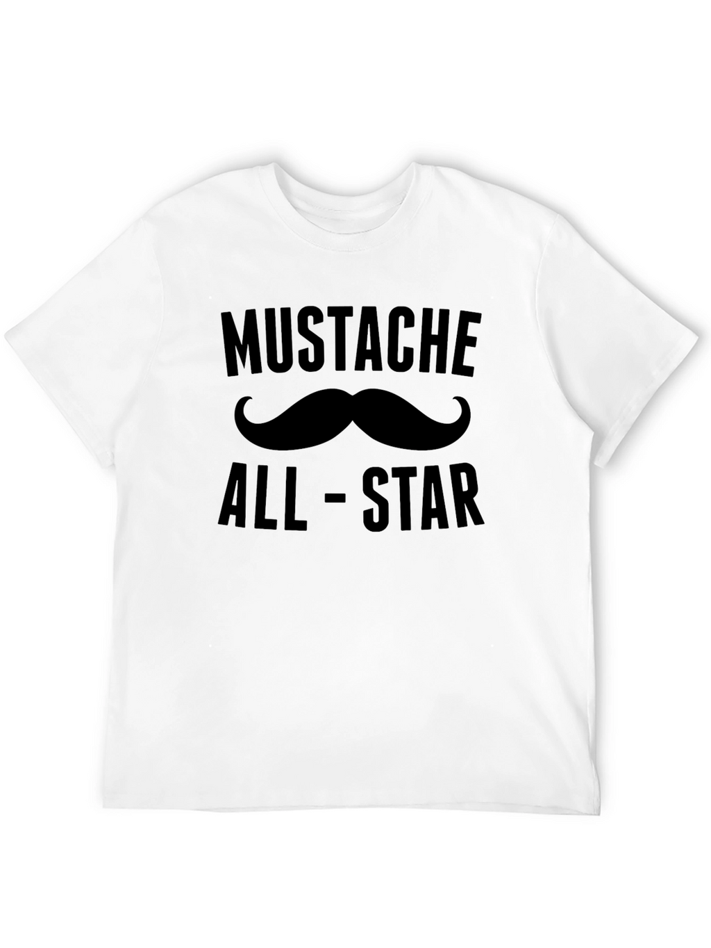 Mustache All-Star Black T-Shirt