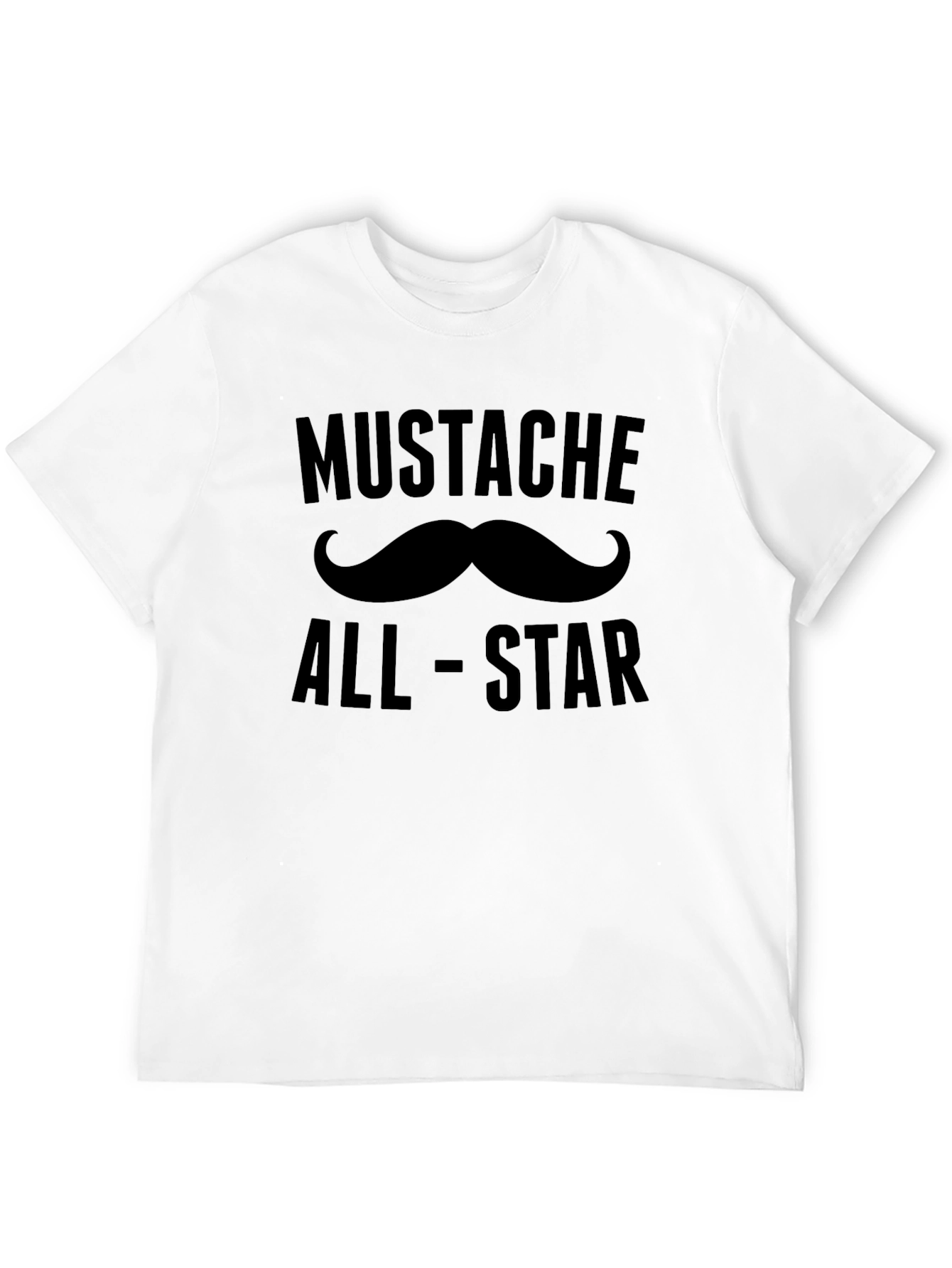 Mustache All-Star Black T-Shirt