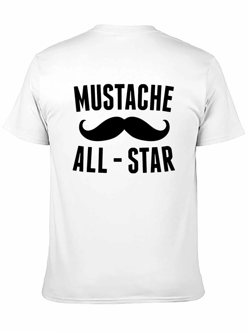 Mustache All-Star Black T-Shirt