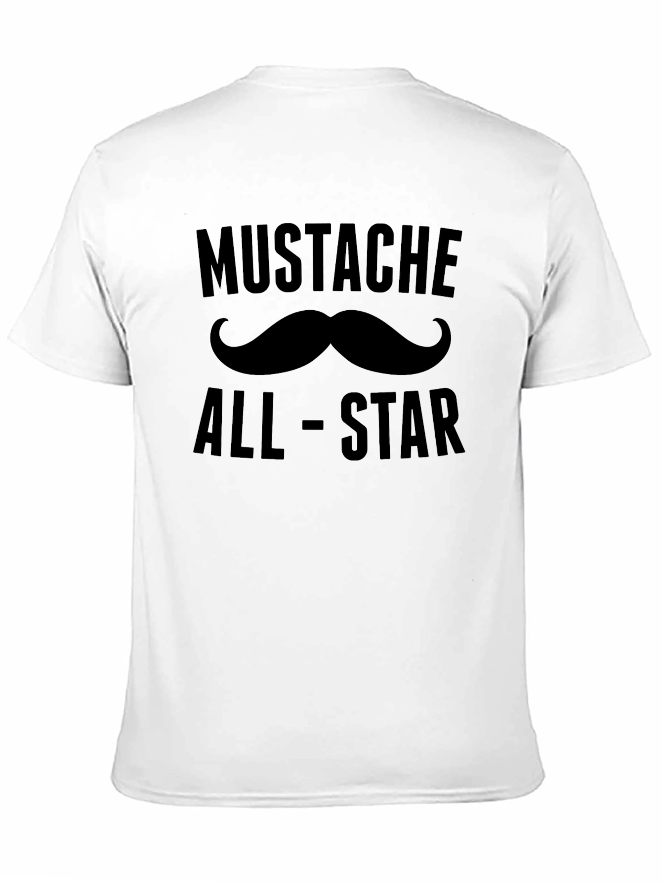 Mustache All-Star Black T-Shirt