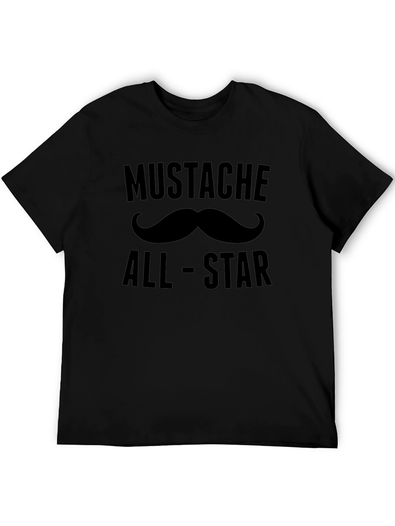 Mustache All-Star Black T-Shirt