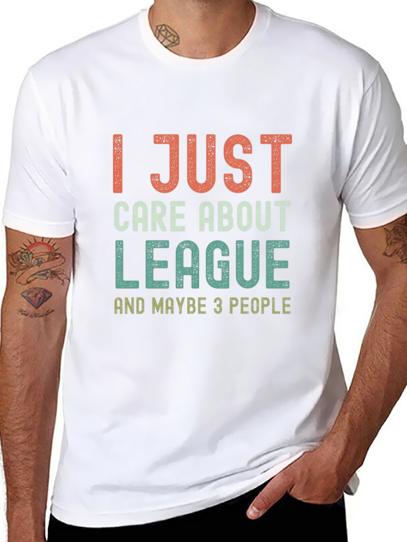 League Fan T-Shirt - I Just Care About League
