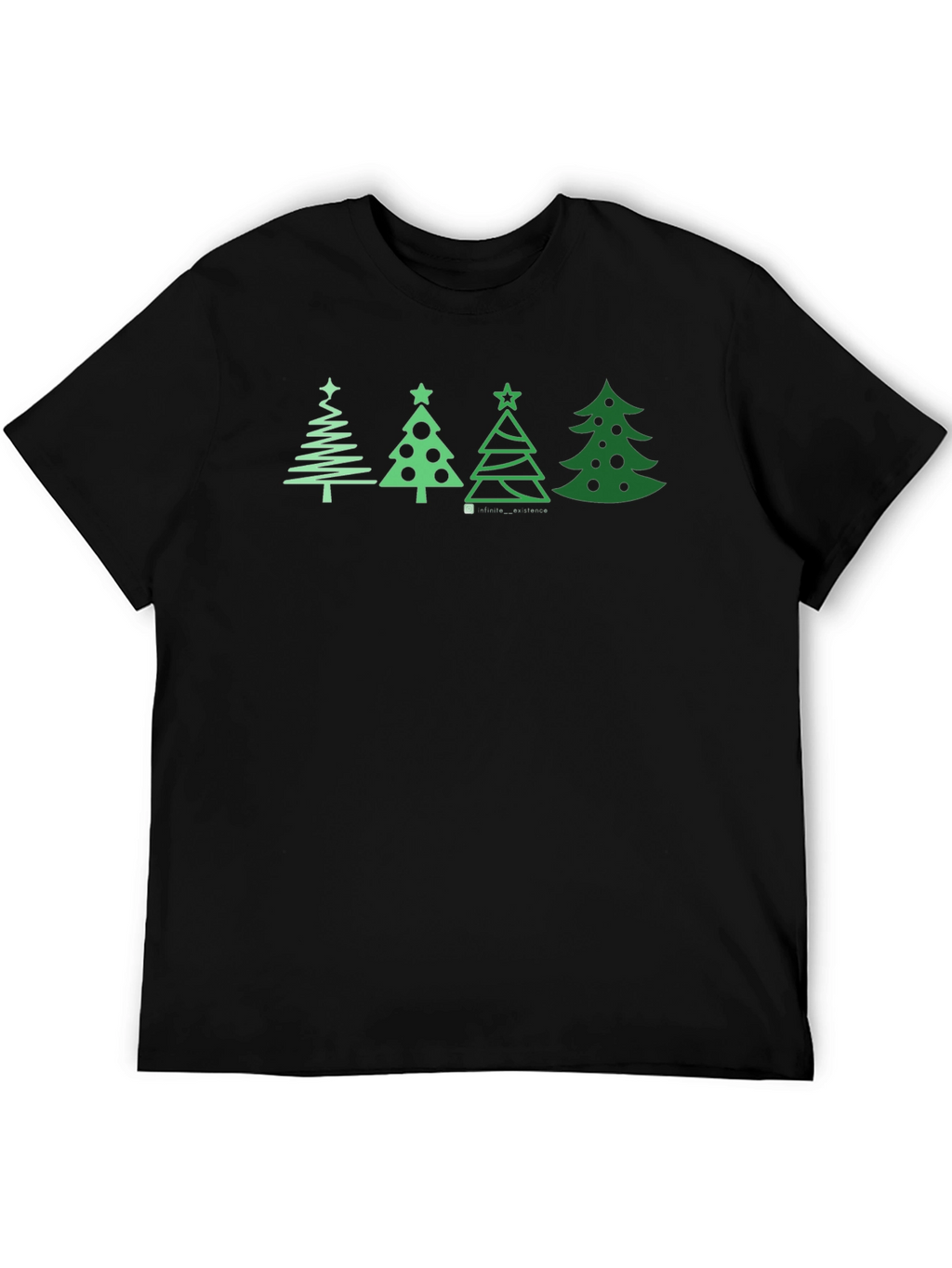 Festive Christmas Tree Graphic Tee - Holiday Apparel