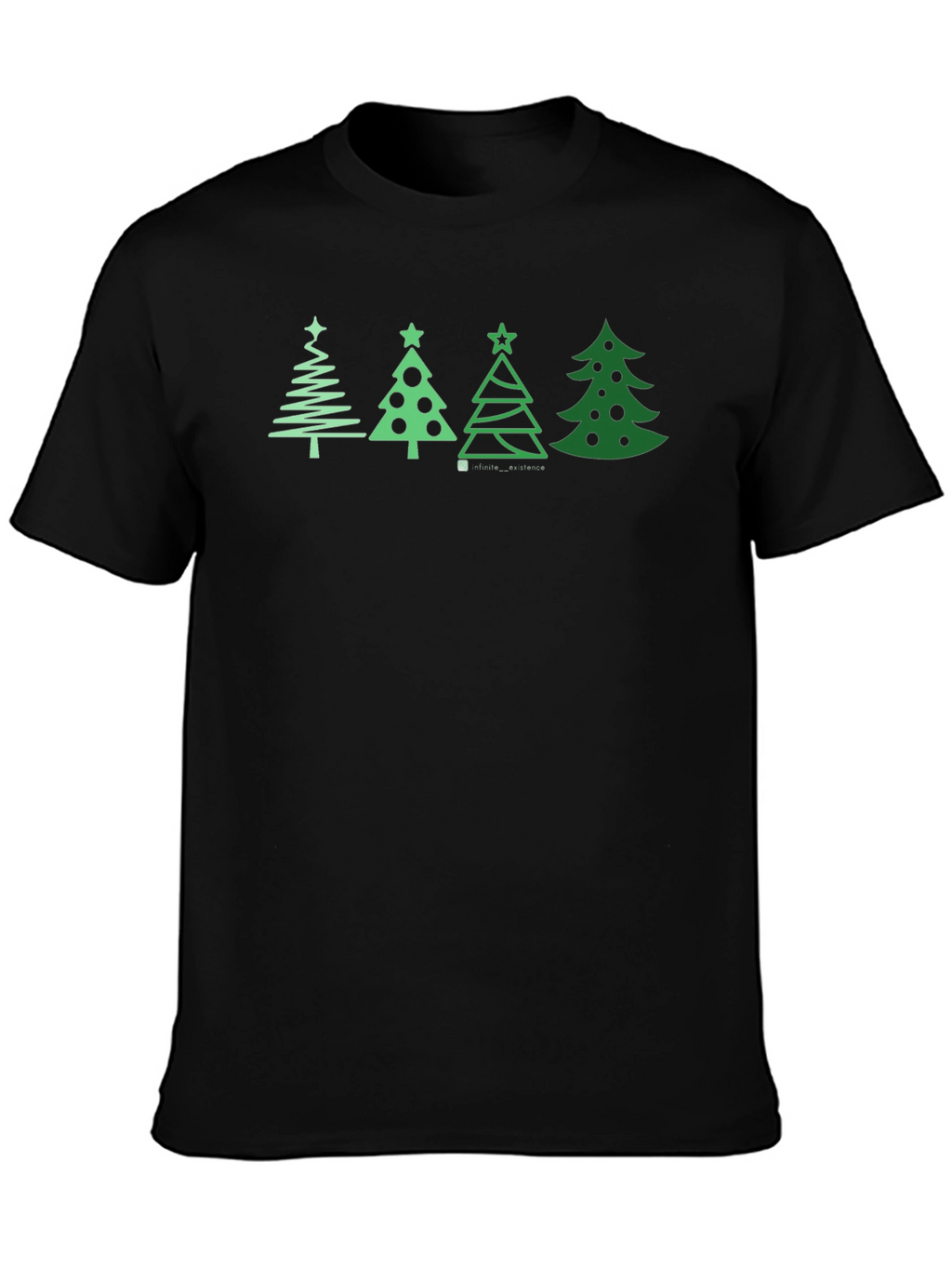 Festive Christmas Tree Graphic Tee - Holiday Apparel