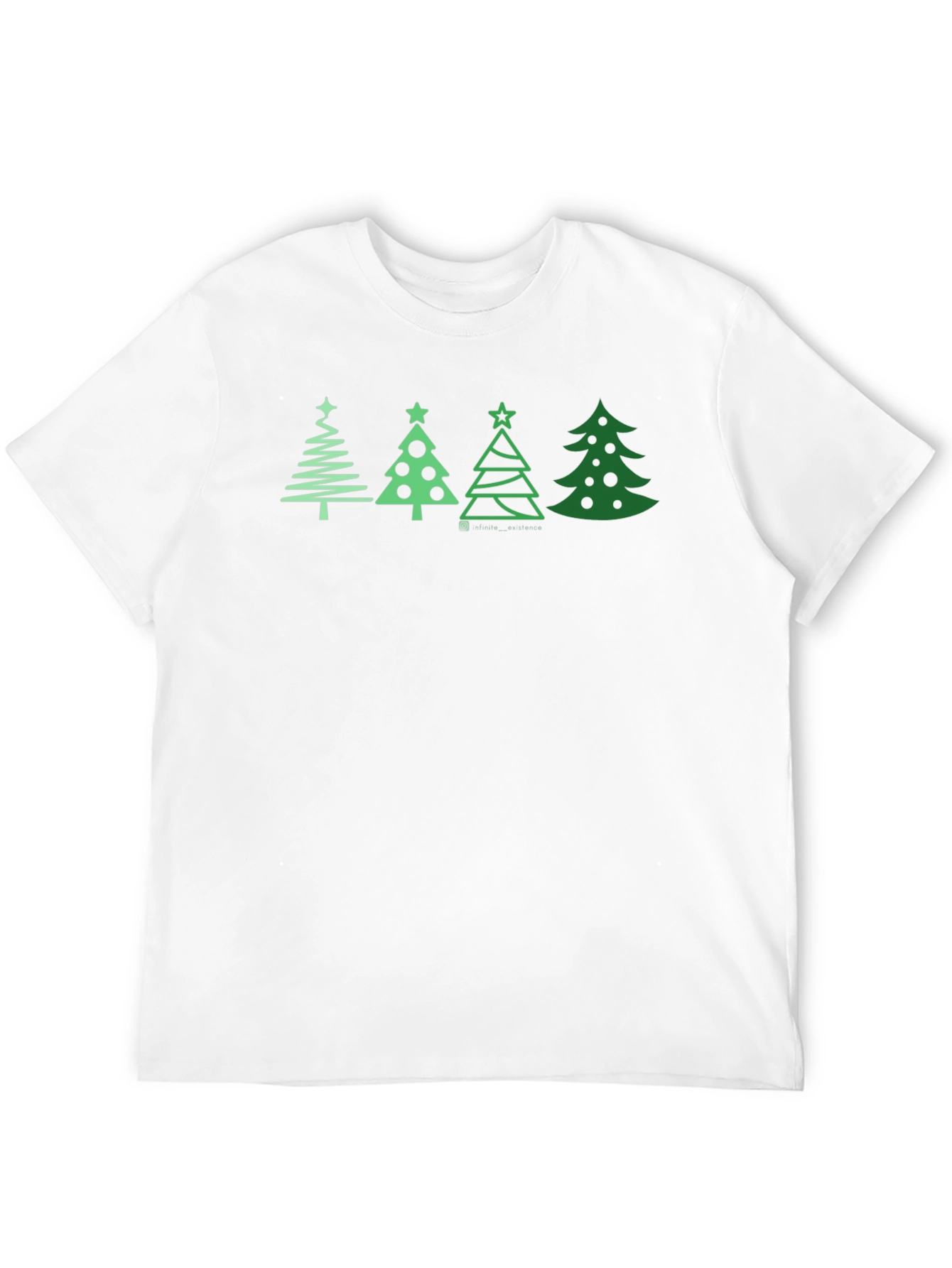 Festive Christmas Tree Graphic Tee - Holiday Apparel