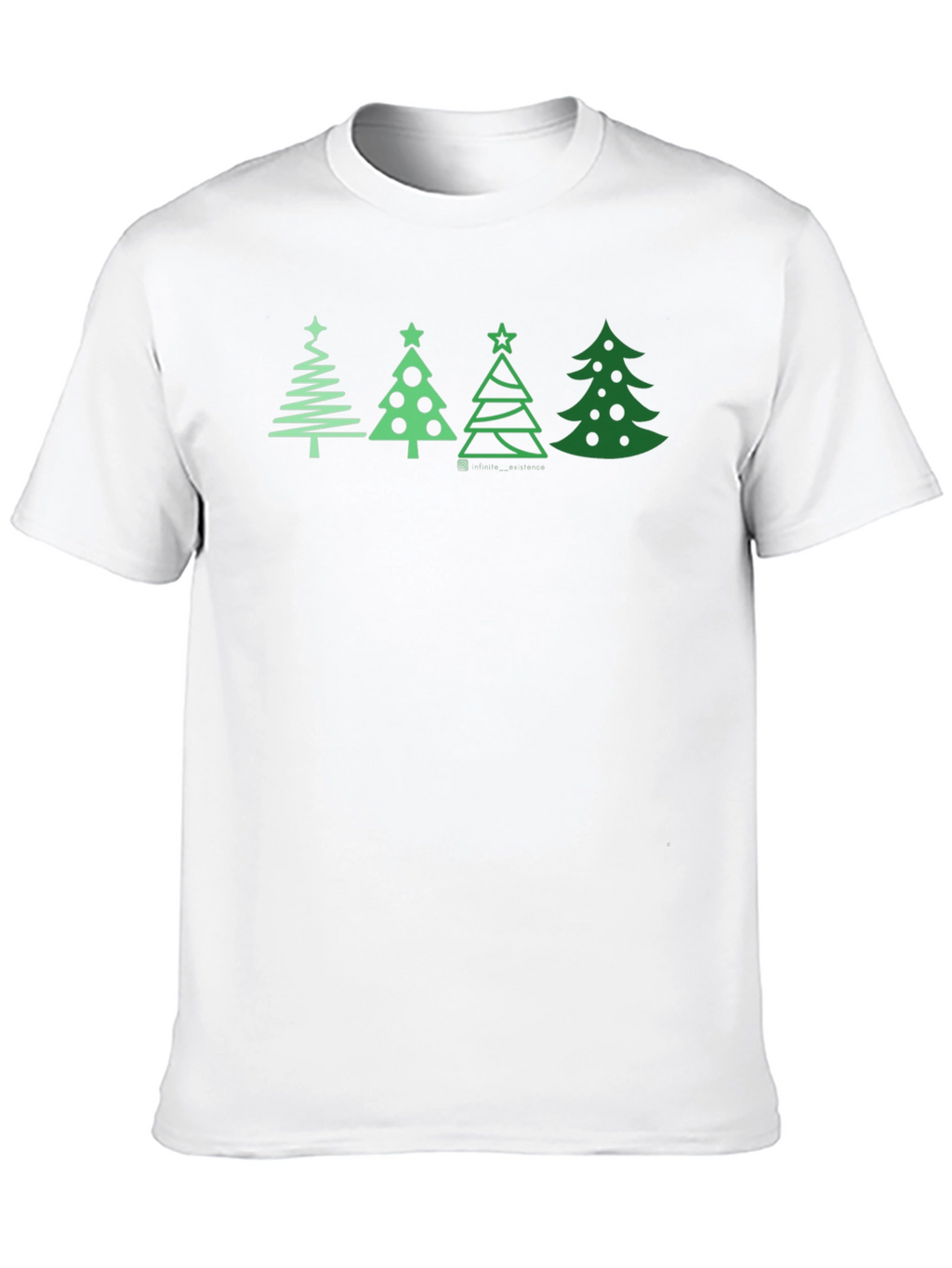 Festive Christmas Tree Graphic Tee - Holiday Apparel