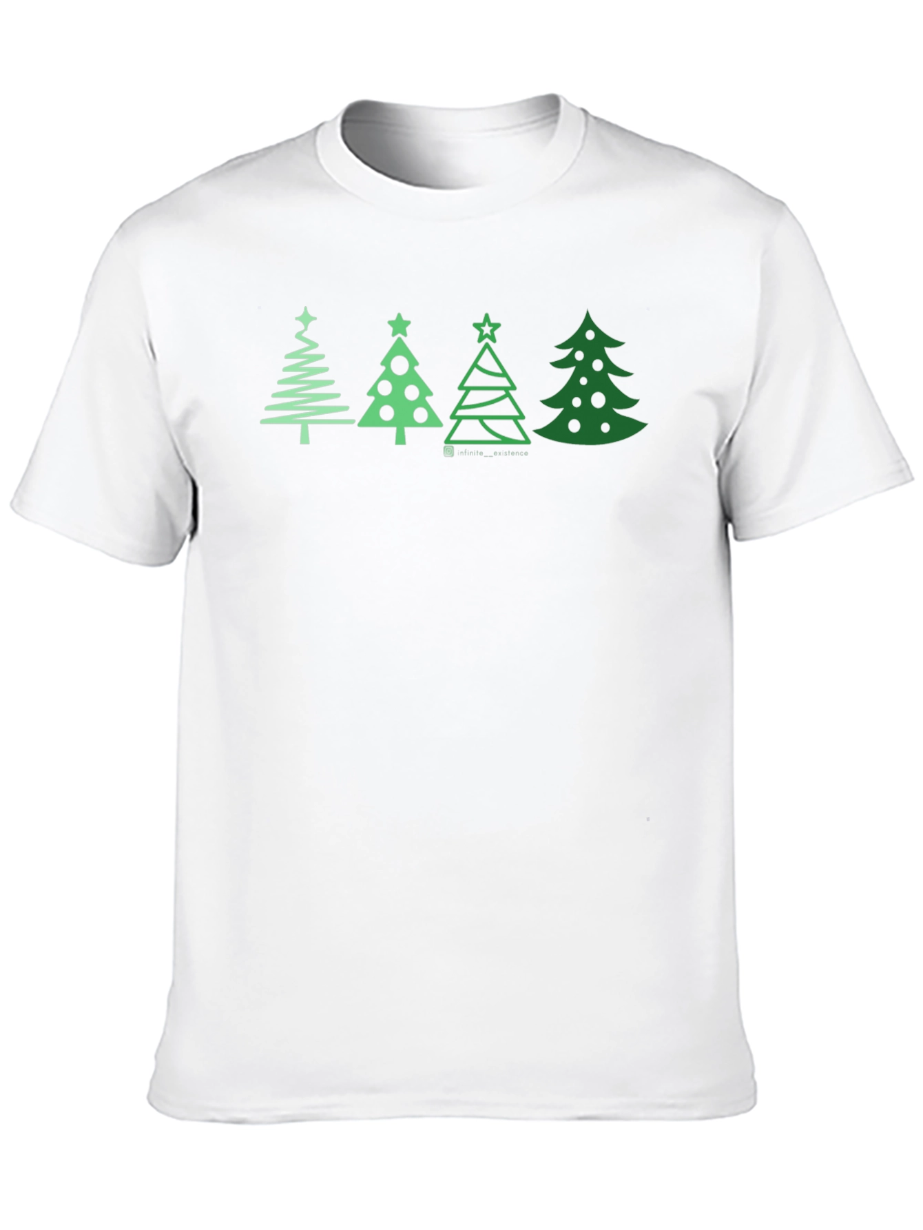 Festive Christmas Tree Graphic Tee - Holiday Apparel