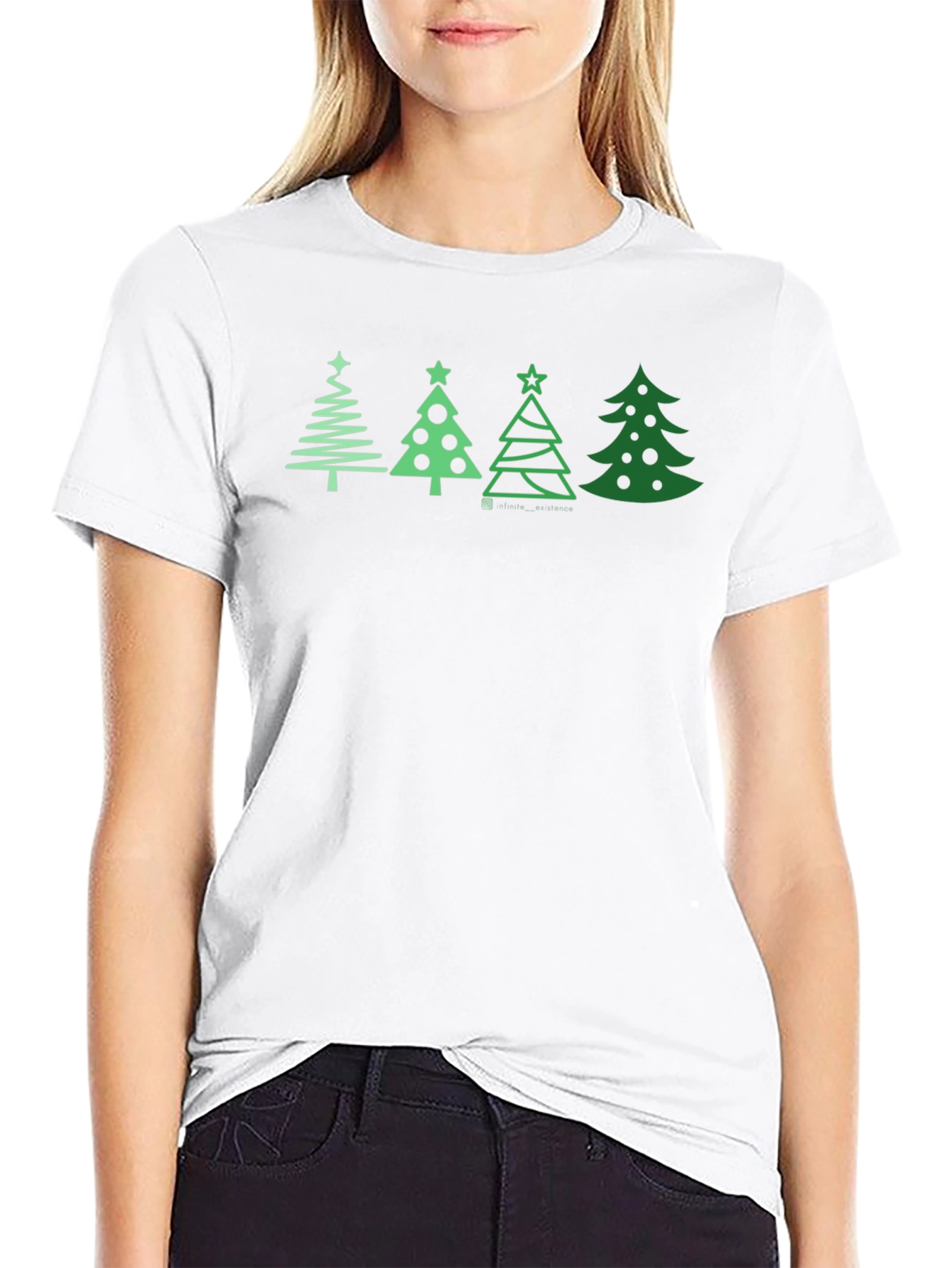 Festive Christmas Tree Graphic Tee - Holiday Apparel