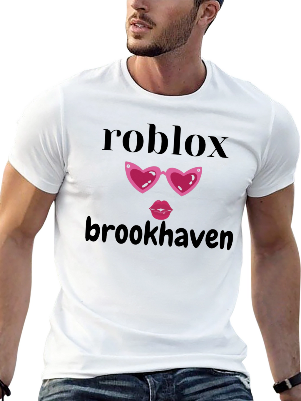 Roblox Brookhaven Heart Glasses T-Shirt