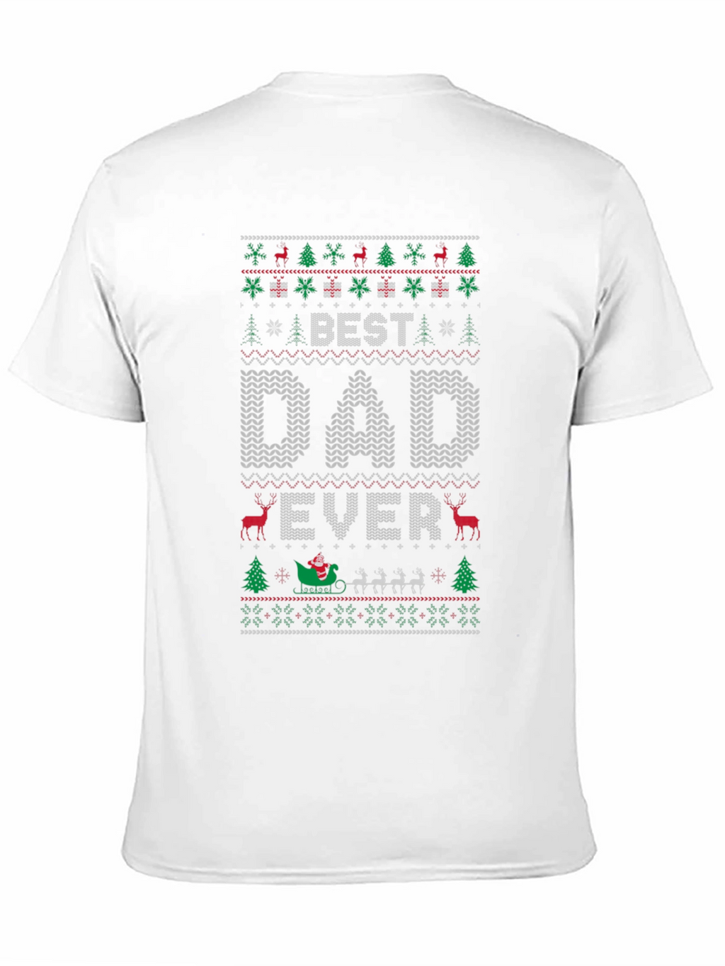 Best Dad Ever Christmas Sweater T-Shirt