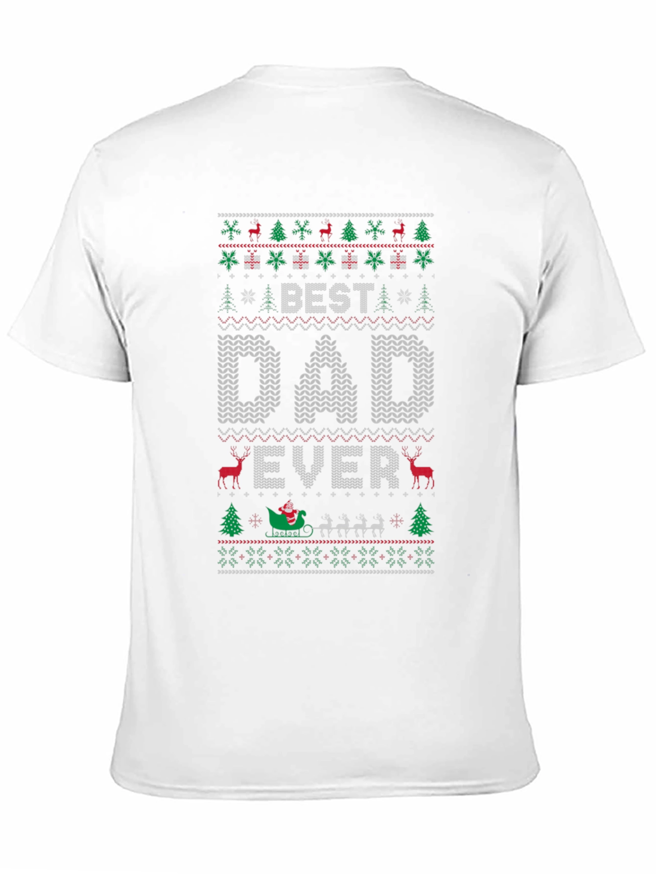 Best Dad Ever Christmas Sweater T-Shirt