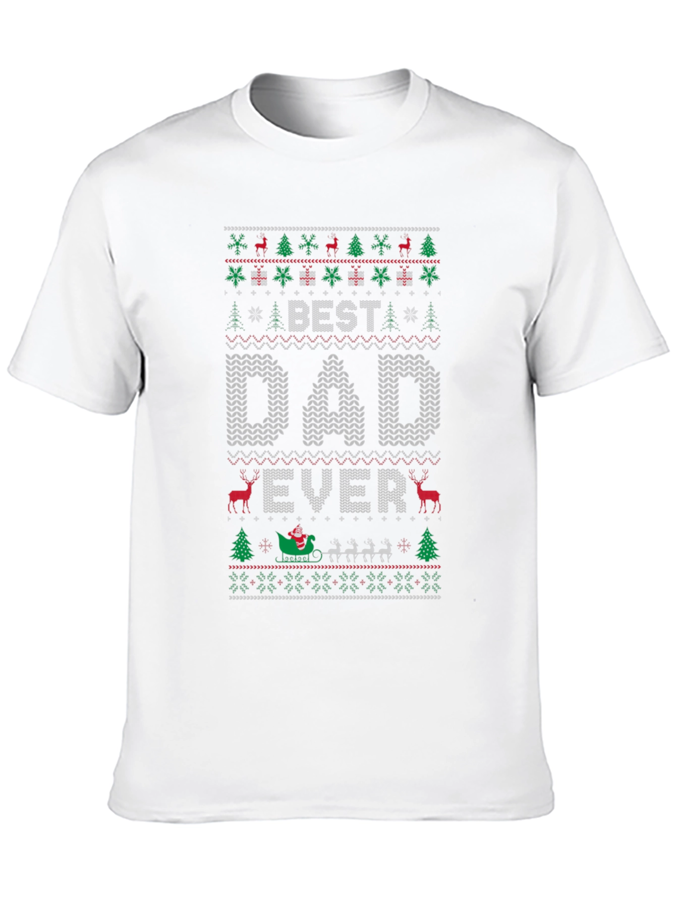 Best Dad Ever Christmas Sweater T-Shirt