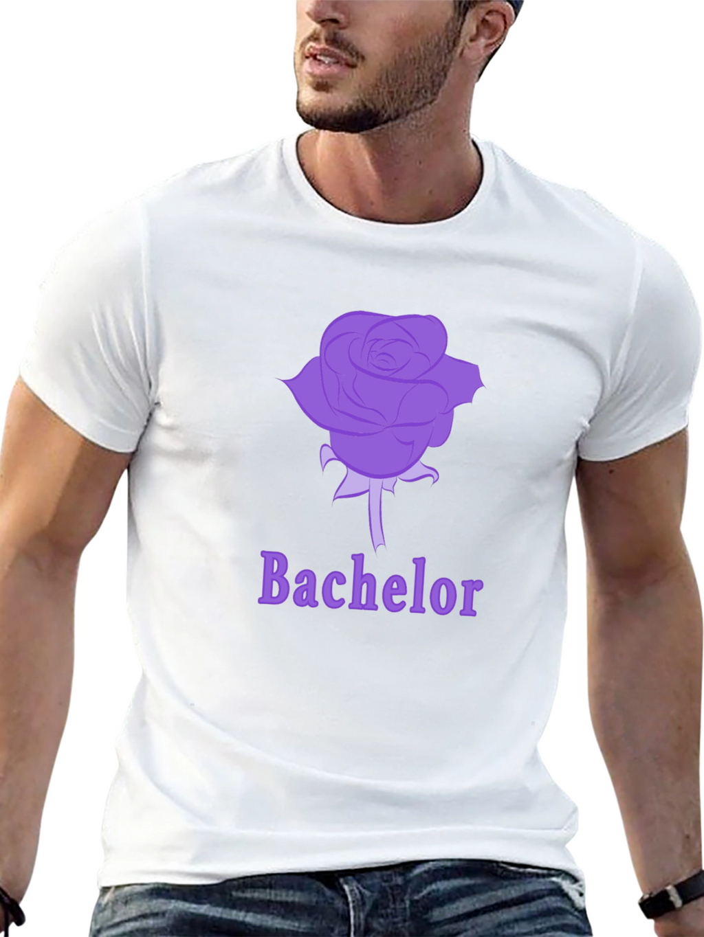 Bachelor Rose Graphic Tee - Soft Cotton Blend