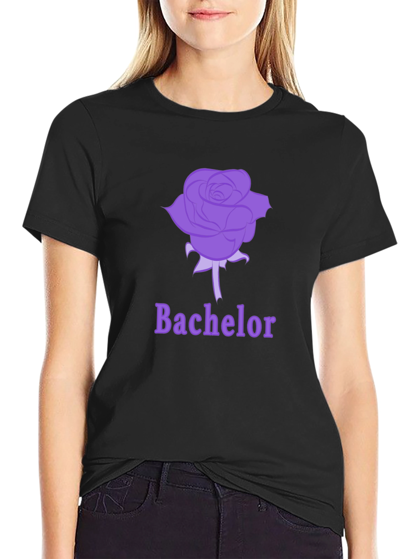 Bachelor Rose Graphic Tee - Soft Cotton Blend