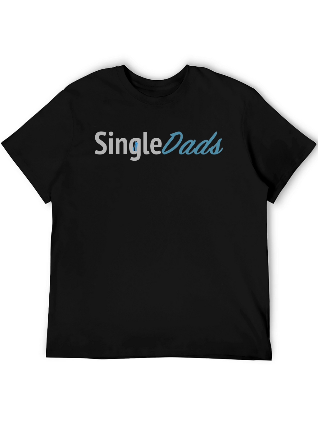 Single Dads Graphic Tee - Black Cotton T-Shirt