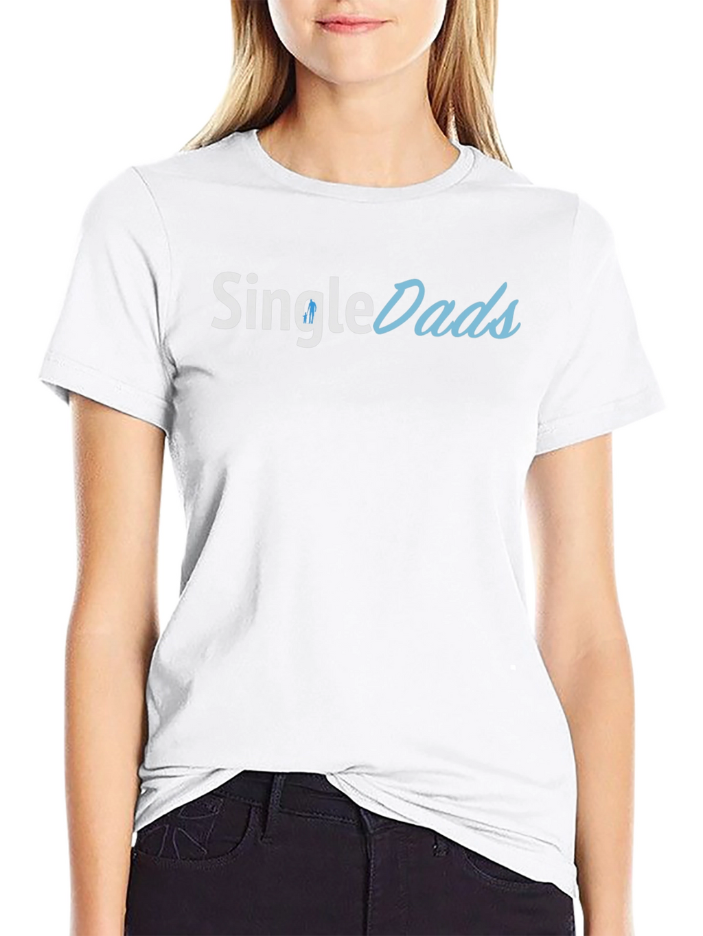 Single Dads Graphic Tee - Black Cotton T-Shirt
