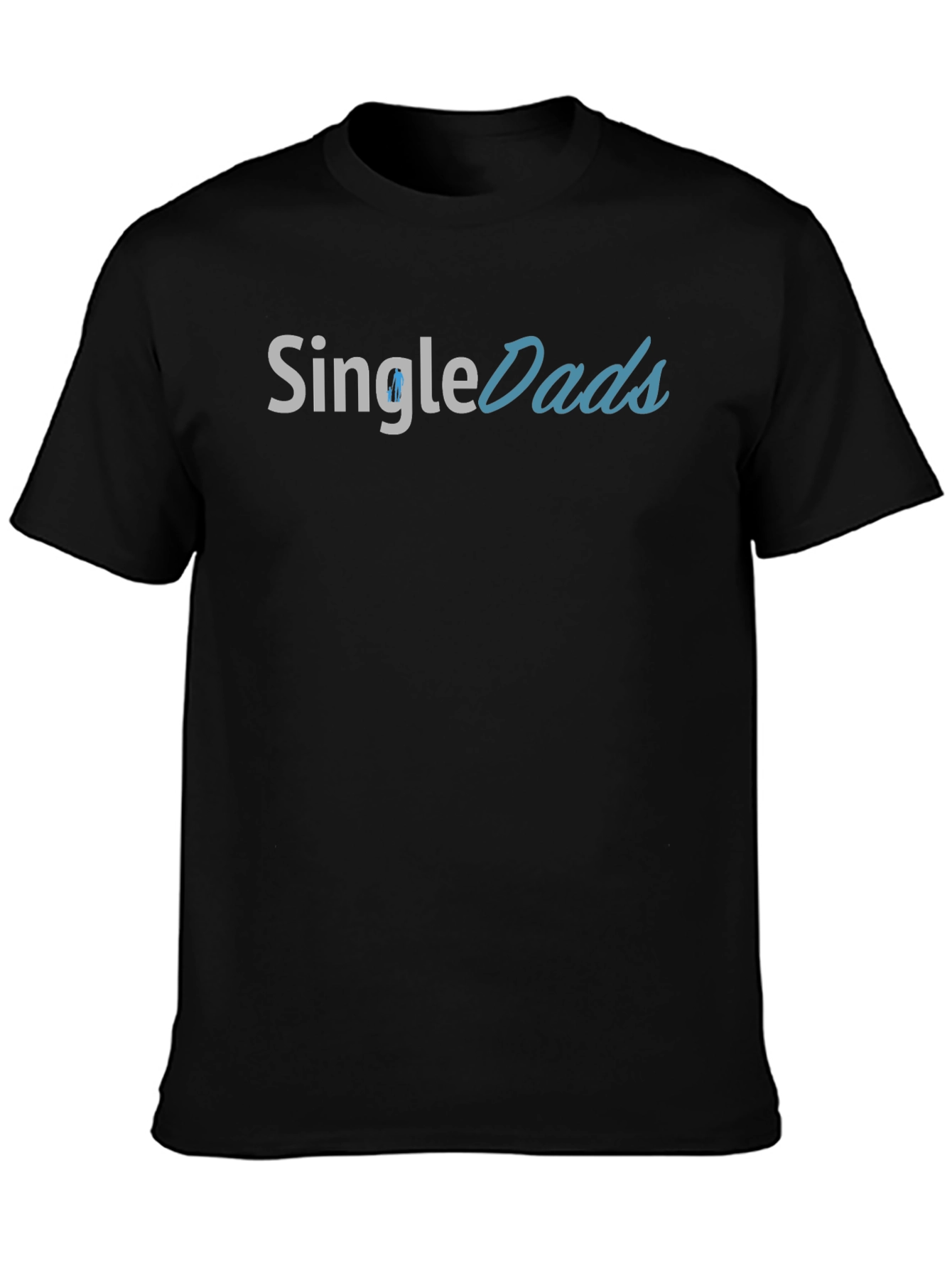 Single Dads Graphic Tee - Black Cotton T-Shirt