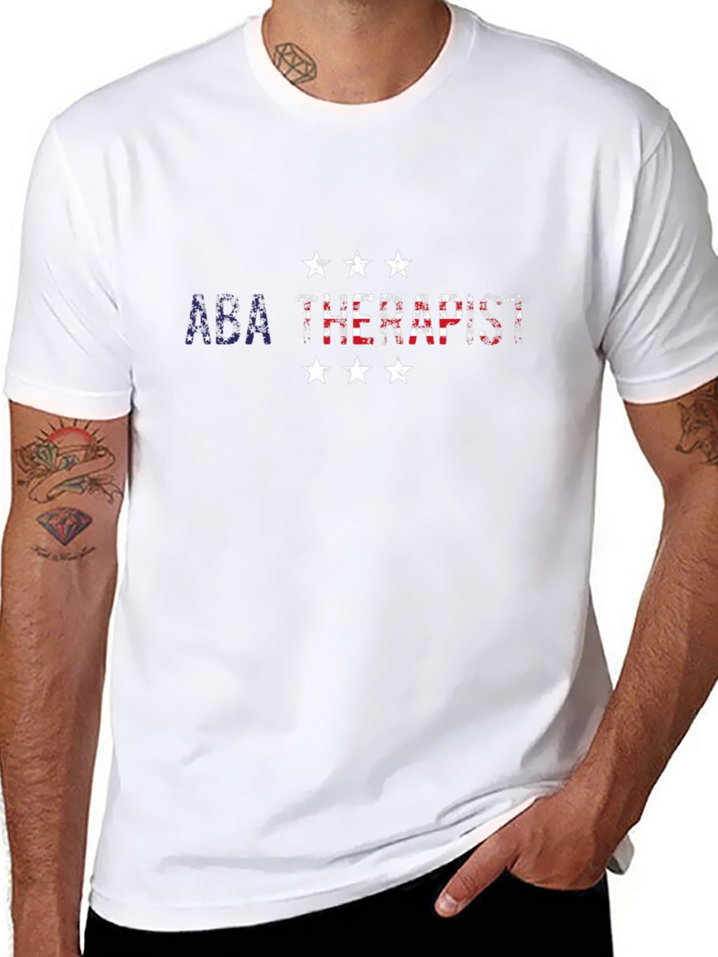 ABA Therapist USA Flag T-Shirt