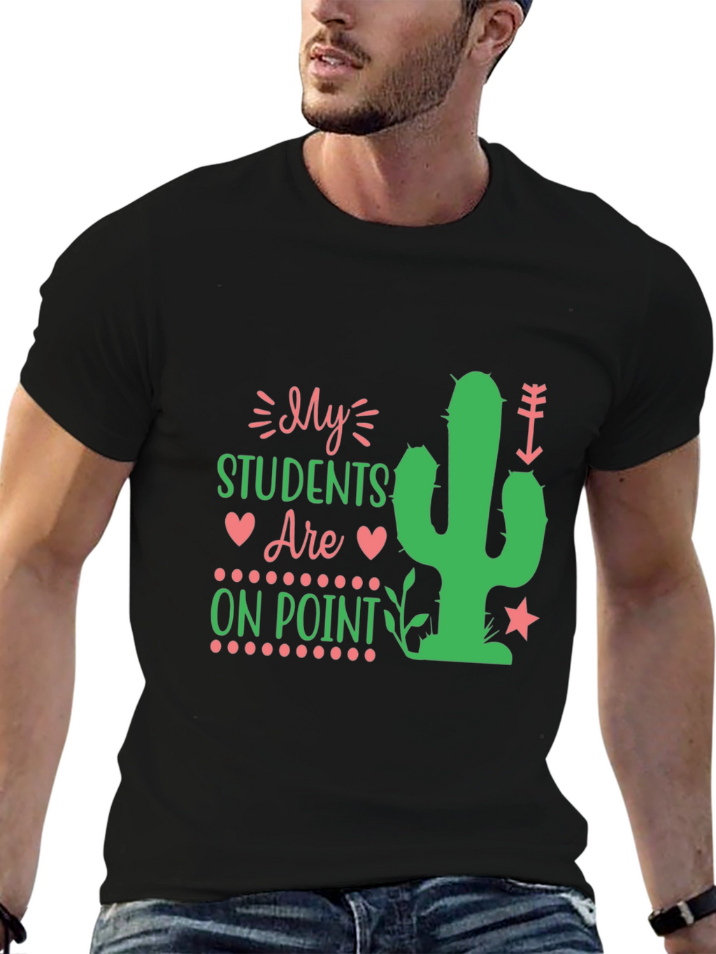 My Students Are On Point Teacher Cactus T-Shirt
