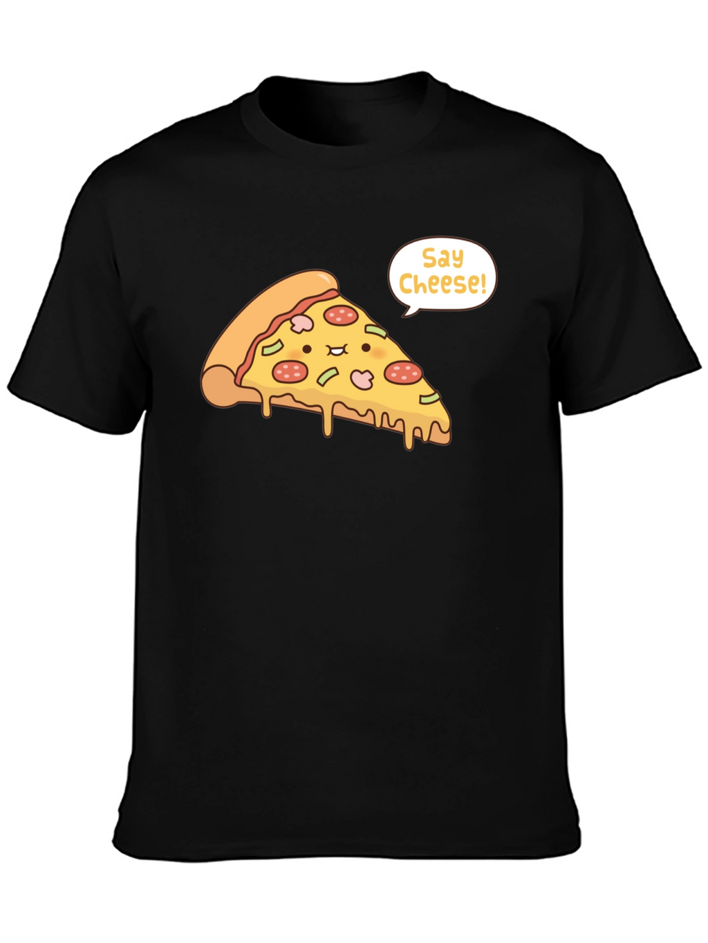 Pizza Say Cheese Graphic T-Shirt