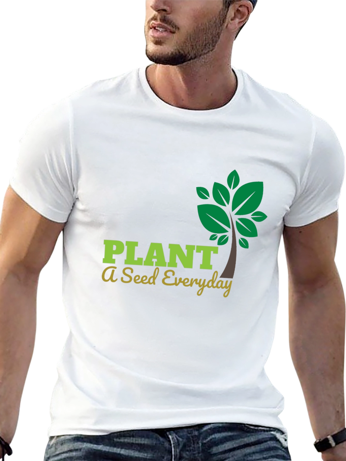 Plant a Seed Everyday Graphic Tee - Black