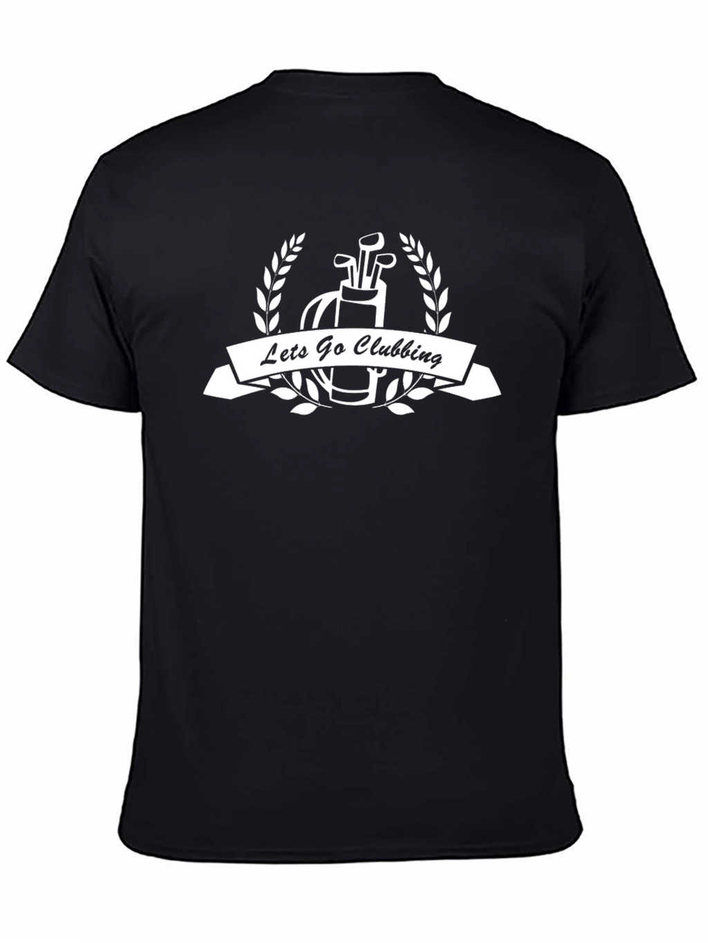 Lets Go Clubbing Golf T-Shirt - Black